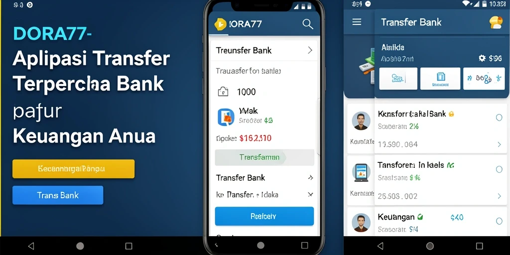 Antarmuka DORA77 yang sederhana dan efisien untuk Transfer Bank.
