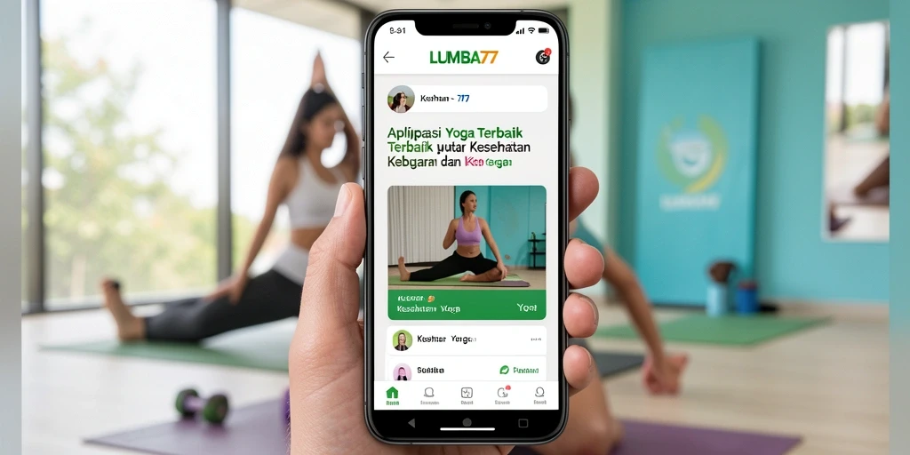 Tampilan antarmuka LUMBA77 yang menawan dan fungsional untuk latihan yoga.