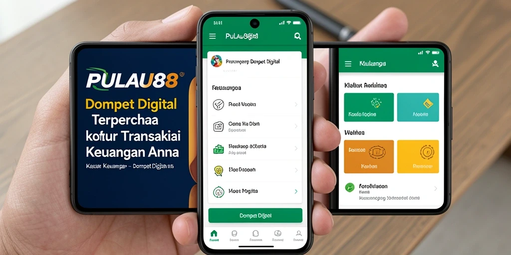 Tampilan antarmuka utama PULAU88 menunjukkan kemudahan penggunaan Dompet Digital.