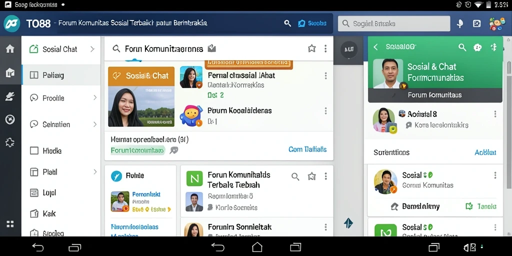 Tampilan antarmuka Forum Komunitas TO88 yang modern dan interaktif.