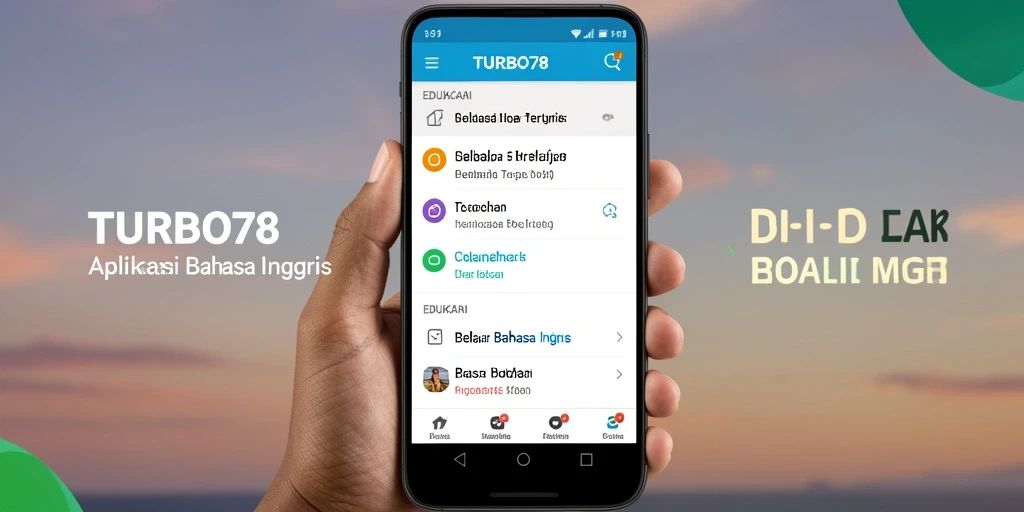 Antarmuka aplikasi TURBO78 yang interaktif dan ramah pengguna.
